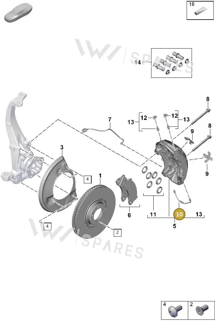 95835132800 — Porsche Cayenne Hybrid Coupe (2023-) diagram p60602400, position 10