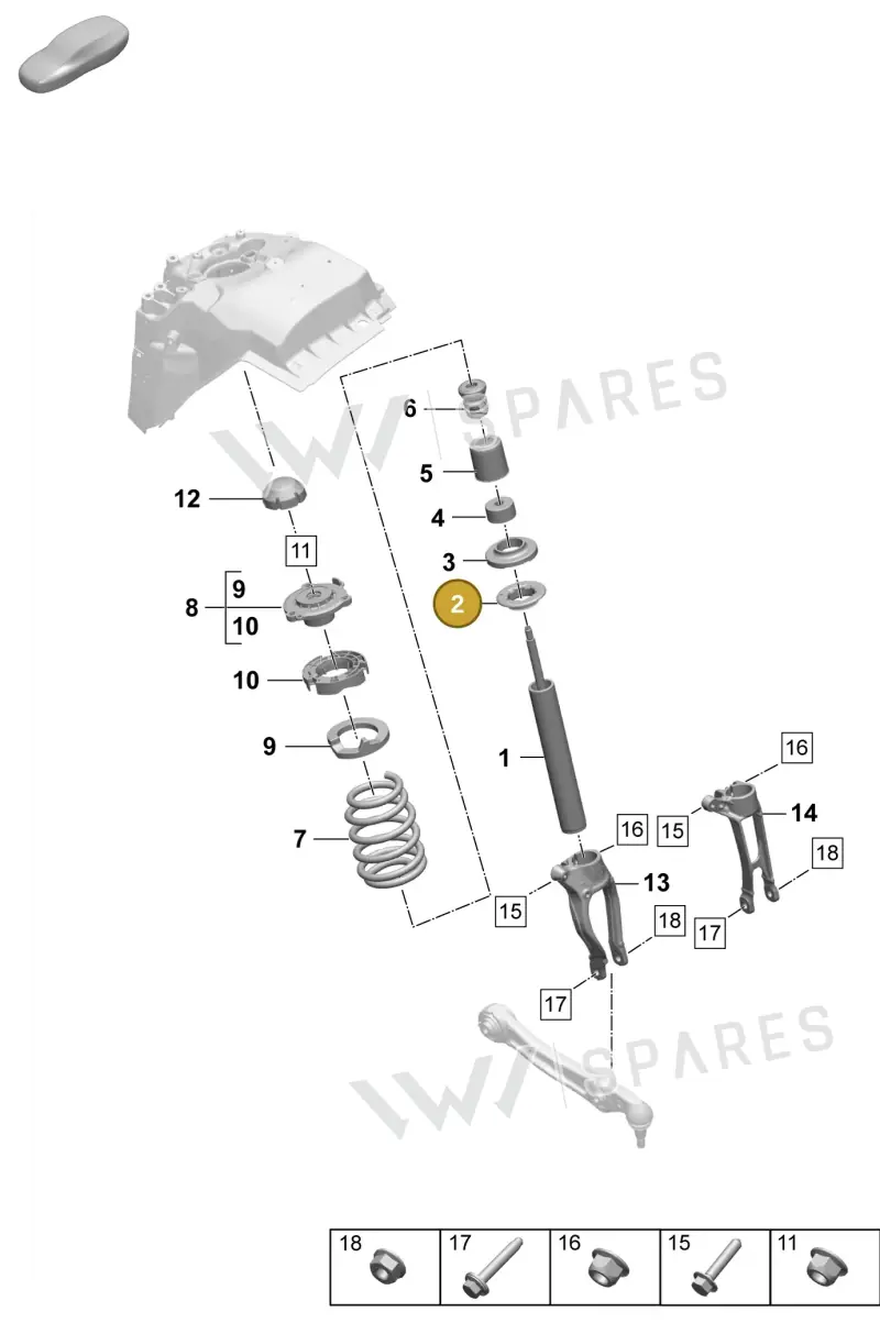 958412103A — Porsche Macan (2024-2024) diagram p61402020, position 2