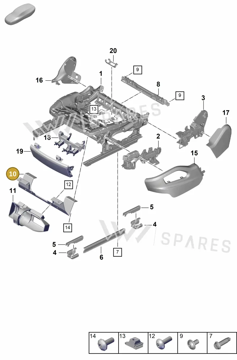 95852128600 — Porsche Cayenne Coupe (2023-2023) diagram p60817100, position 10