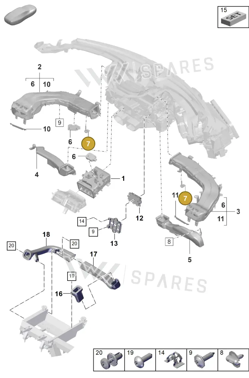 95857230400 — Porsche Taycan Sport Turismo (2023-2025) diagram p56813100, position 7