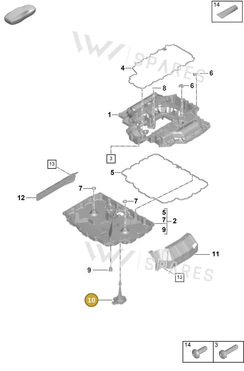 95860616011 — Porsche 911 (2024-2025) diagram p63104050, position 10