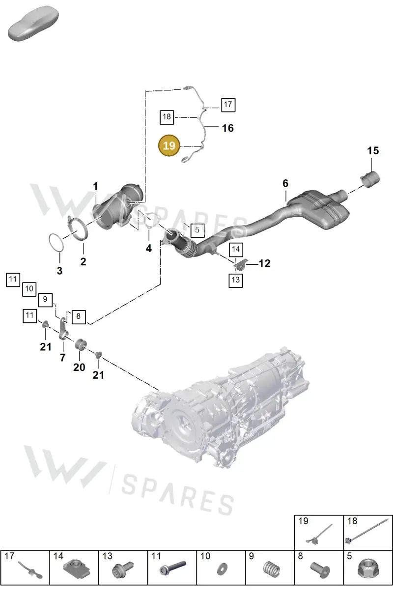 95860683810 — Porsche Cayenne Coupe (2023-2023) diagram p60202210, position 19