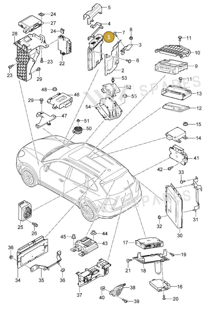 95861860360 — Porsche Cayenne (2010-2018) diagram p37901000, position 1