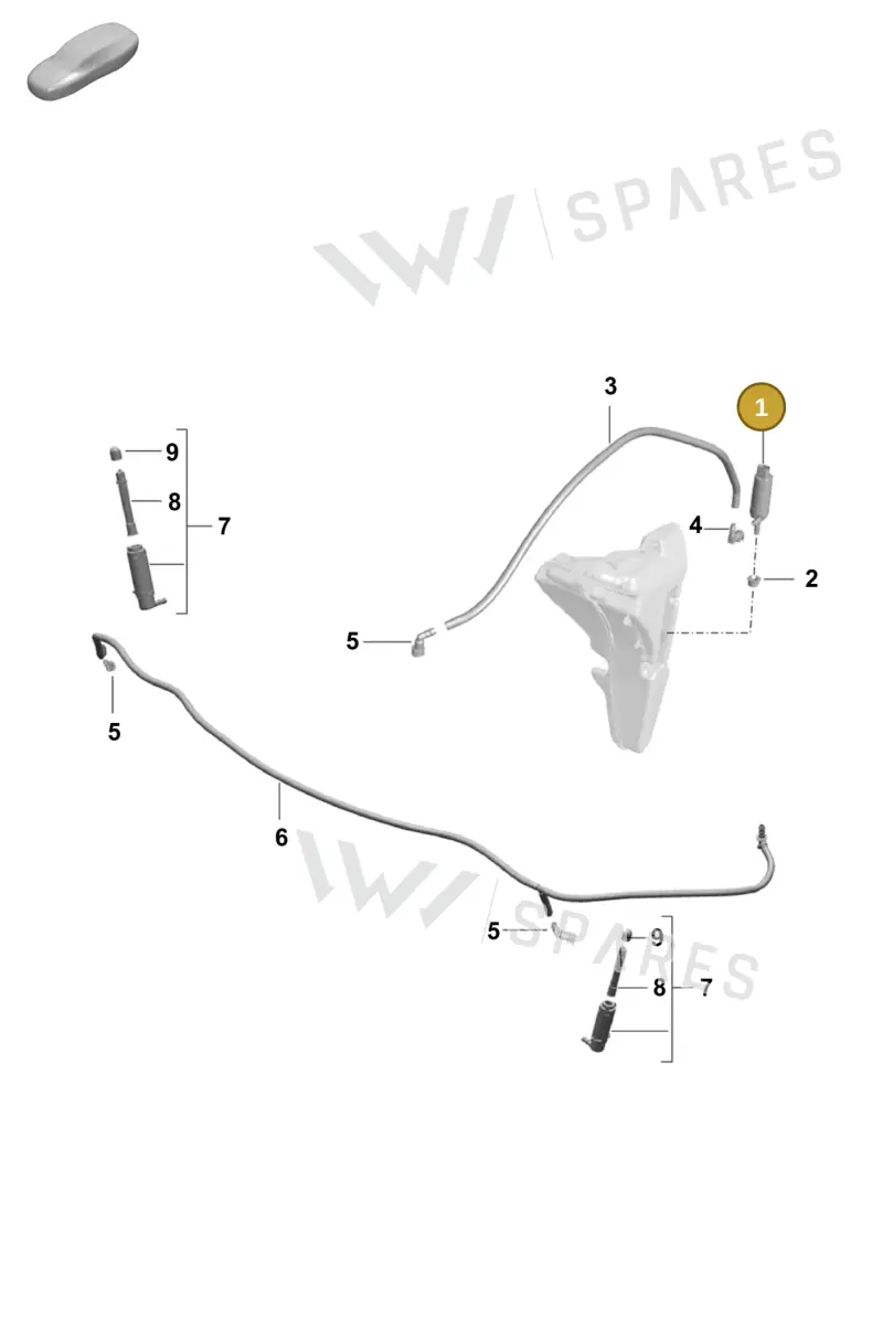 95862450200 — Porsche Boxster Spyder (2019-2020) diagram p55904200, position 1