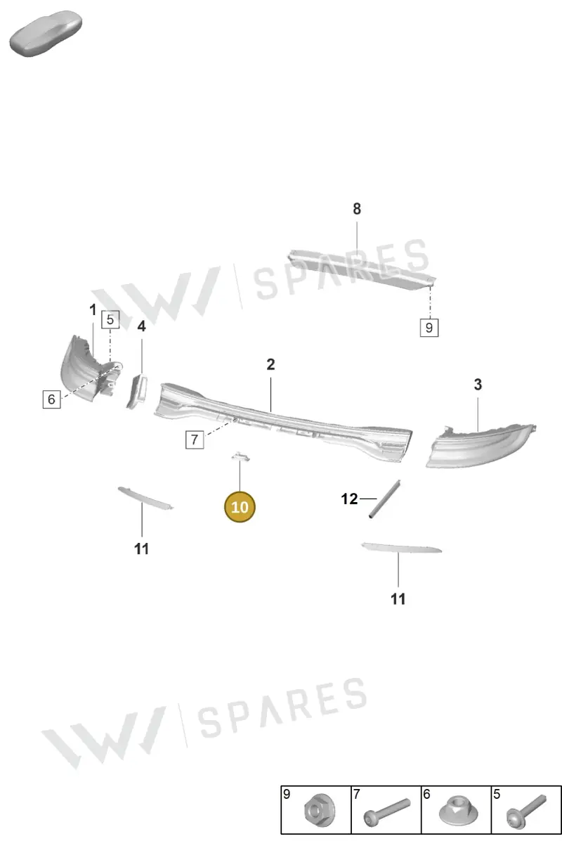 95863162011 — Porsche Panamera (2020-2023) diagram p58905005, position 10