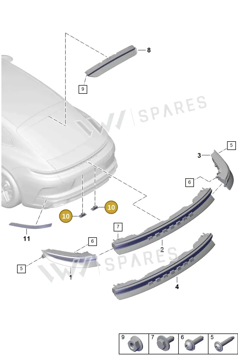 95863162011 — Porsche Panamera (2023-2025) diagram p62908400, position 10