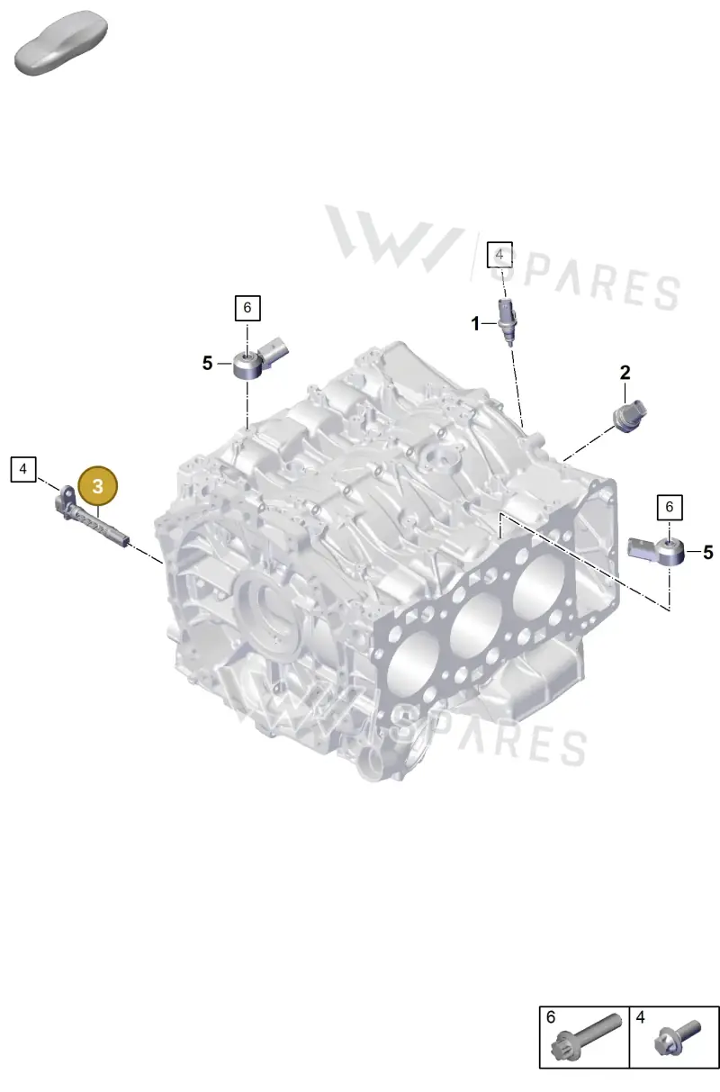 958906433 — Porsche 911 (2024-2025) diagram p63101160, position 3