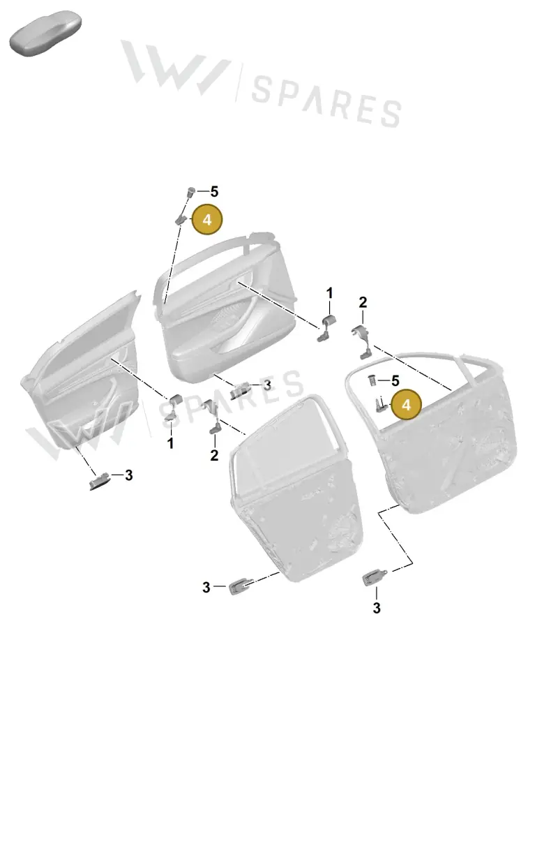 958919238 — Porsche Panamera (2023-2025) diagram p62905100, position 4