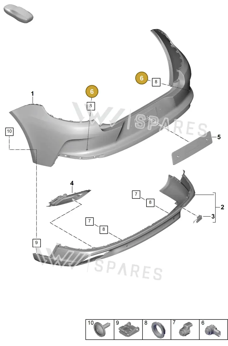 95891927500G2X — Porsche Panamera (2023-) diagram p62802500, position 6