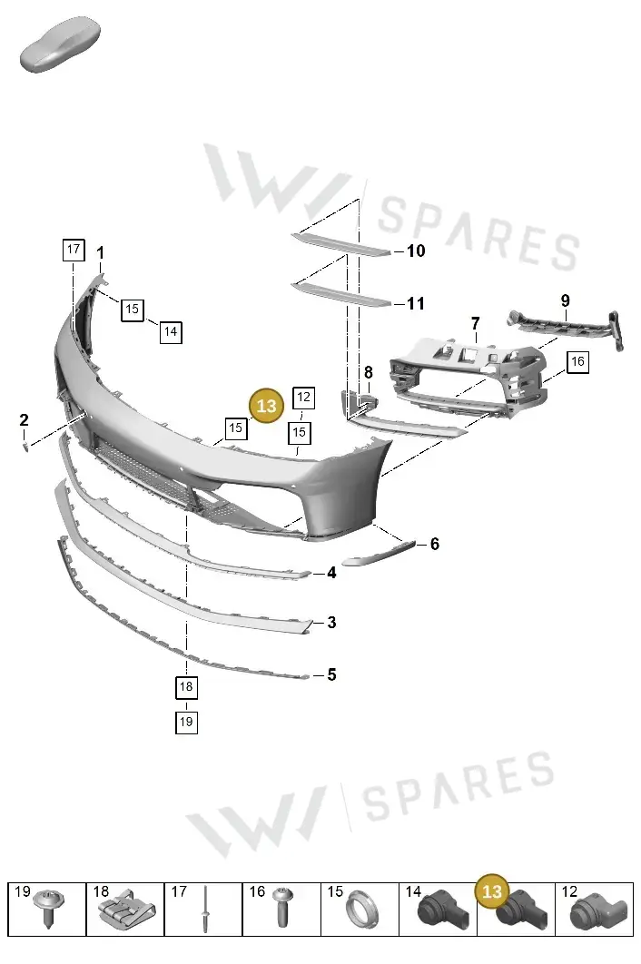 95891927500G2X — Porsche 992 Carrera Coupe (2024-) diagram p63802000, position 13