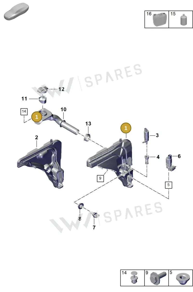 95895545200 — Porsche Cayenne Hybrid Coupe (2023-) diagram p60906200, position 1