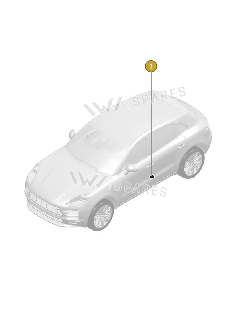 95B010000BF — Porsche Macan (2018-2022) diagram p52003100, position 1