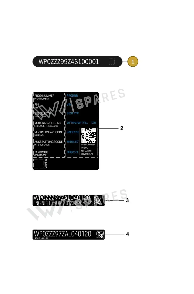 95B010014 — Porsche Macan (2024-2024) diagram p61003100, position 1