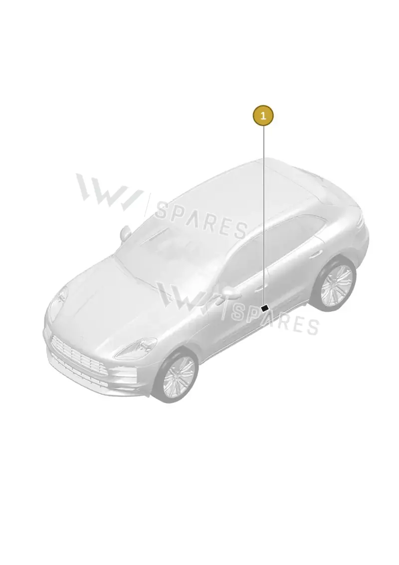 95B010128 — Porsche Macan (2018-2022) diagram p52003100, position 1