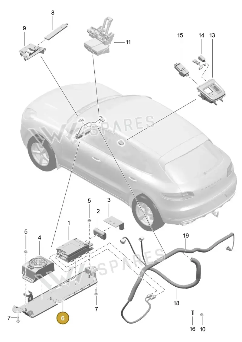95B035205 — Porsche Macan (2013-2018) diagram p44911004, position 6