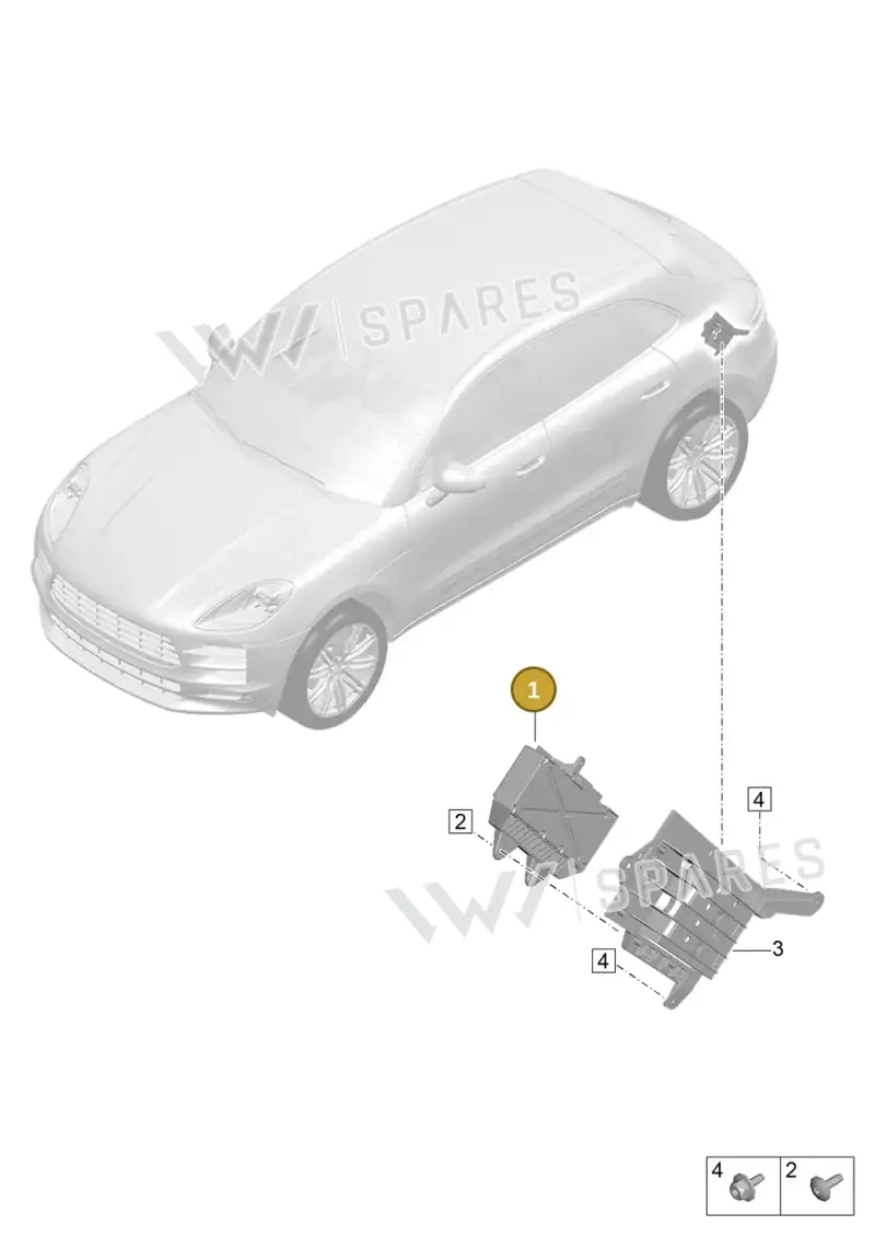95B035223E — Porsche Macan (2018-2022) diagram p52911100, position 1