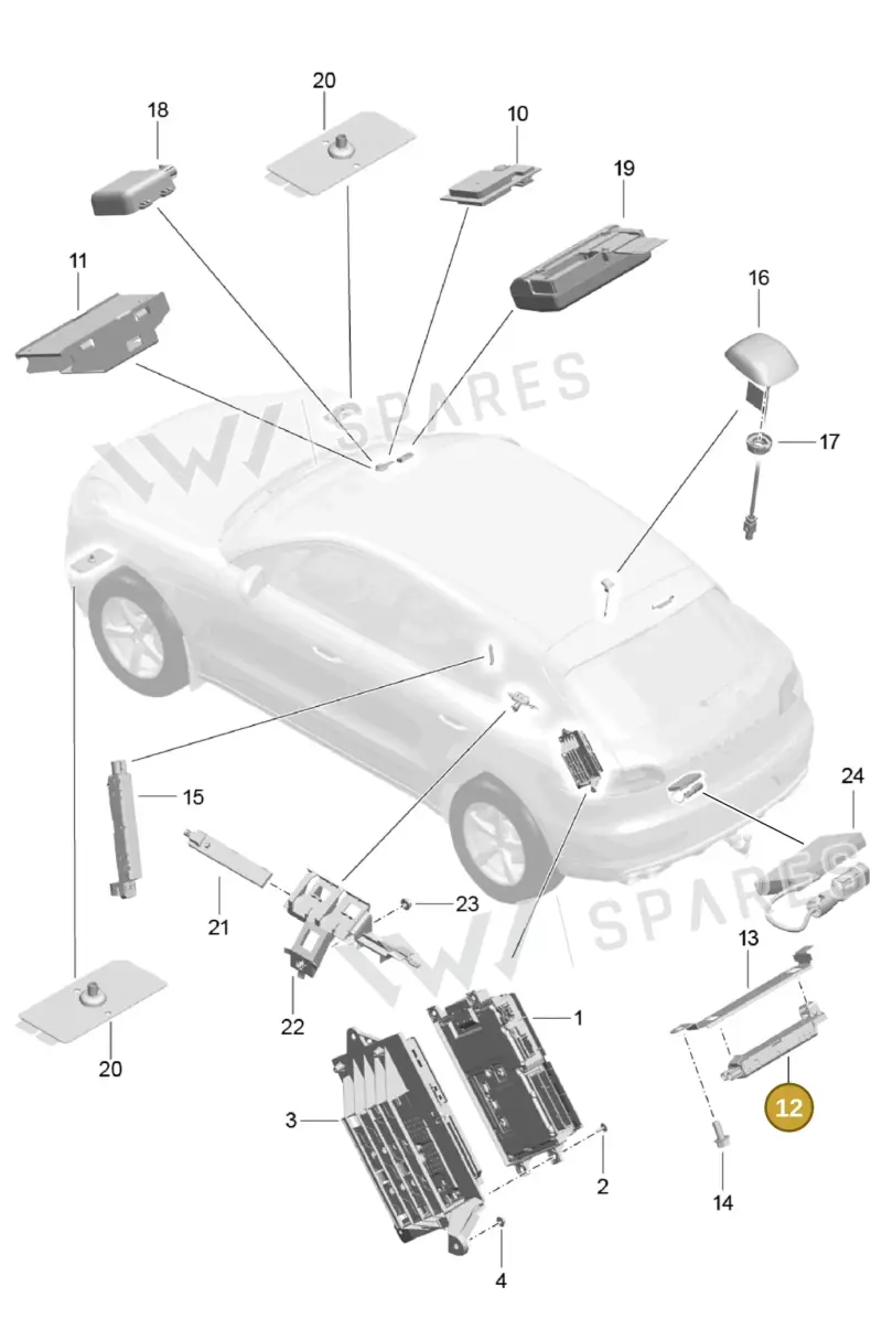 95B035225D — Porsche Macan (2013-2018) diagram p44911011, position 12