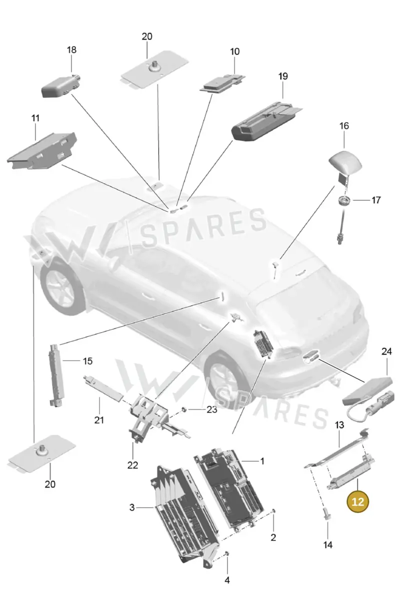 95B035225G — Porsche Macan (2013-2018) diagram p44911011, position 12
