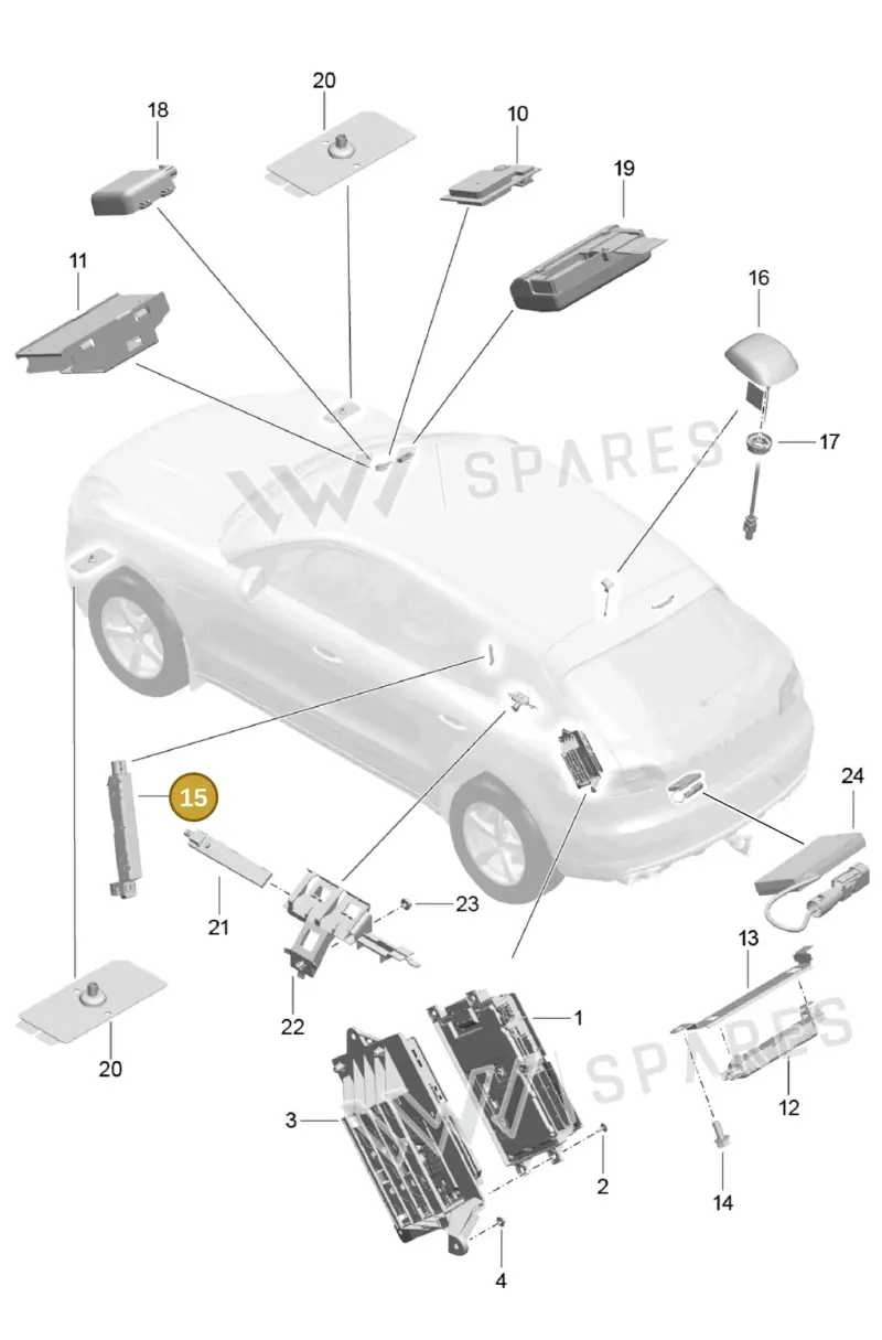 95B035225P — Porsche Macan (2013-2018) diagram p44911011, position 15