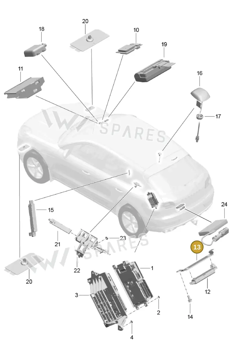 95B035545A — Porsche Macan (2013-2018) diagram p44911011, position 13