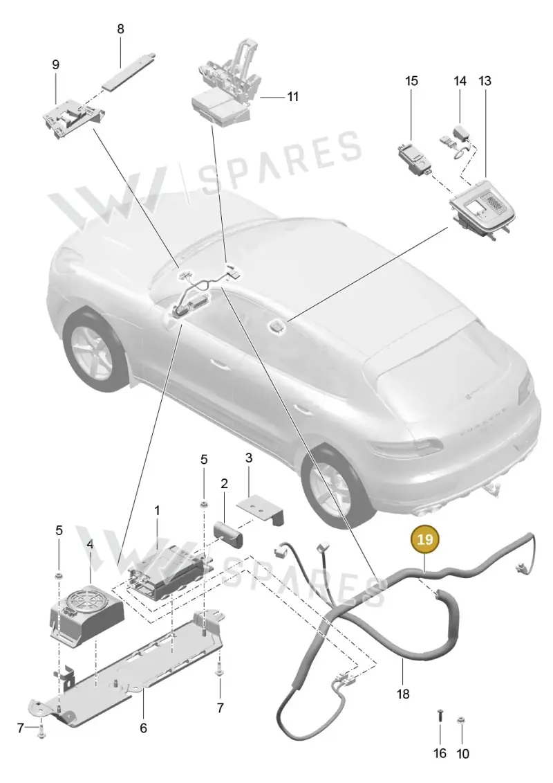95B035550CL — Porsche Macan (2013-2018) diagram p44911004, position 19