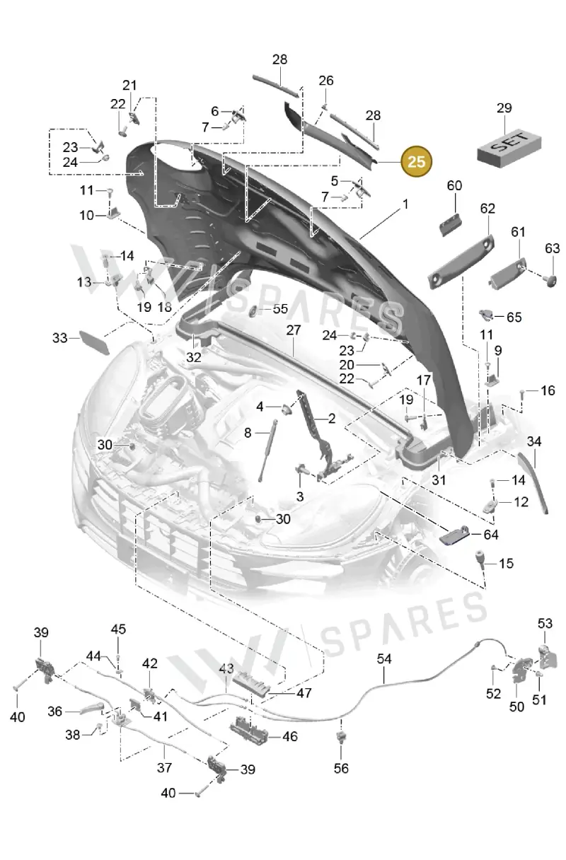 95B129551A — Porsche Macan GTS (2013-2018) diagram p44803000, position 25