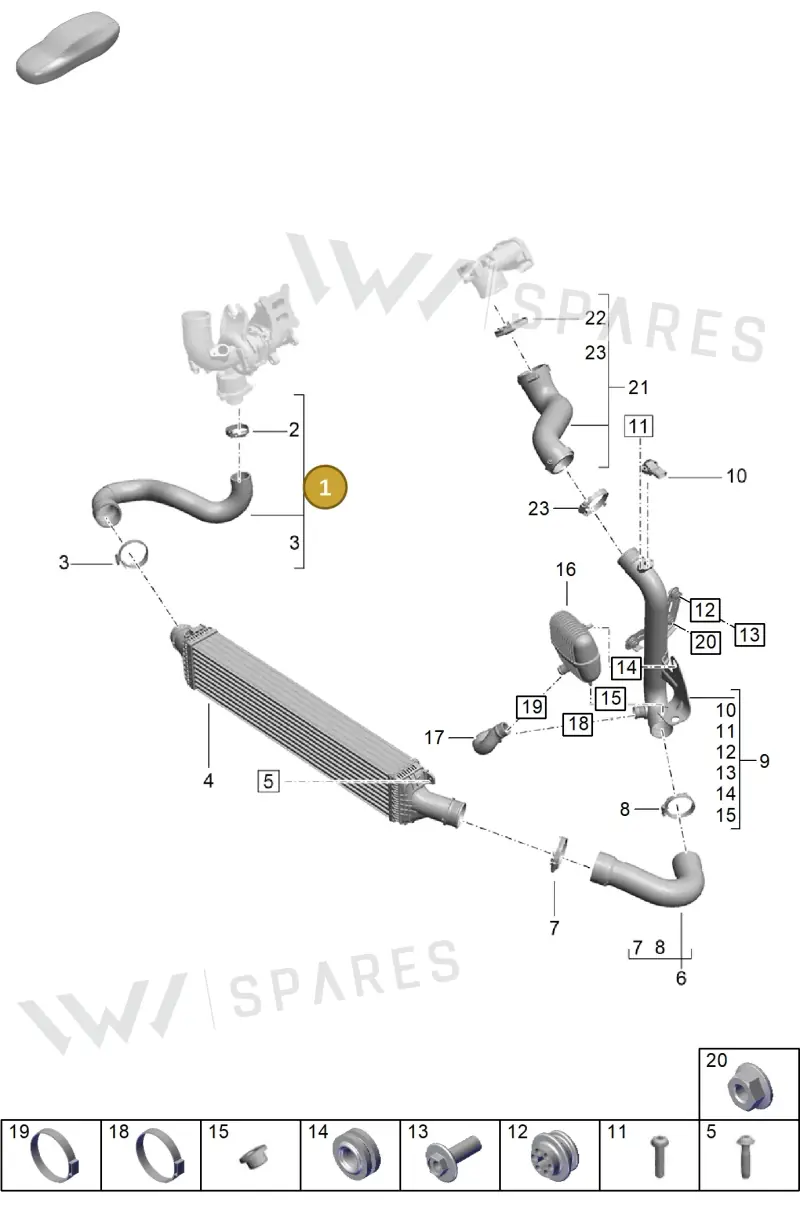 95B145790F — Porsche Macan (2018-2022) diagram p52000020, position 1