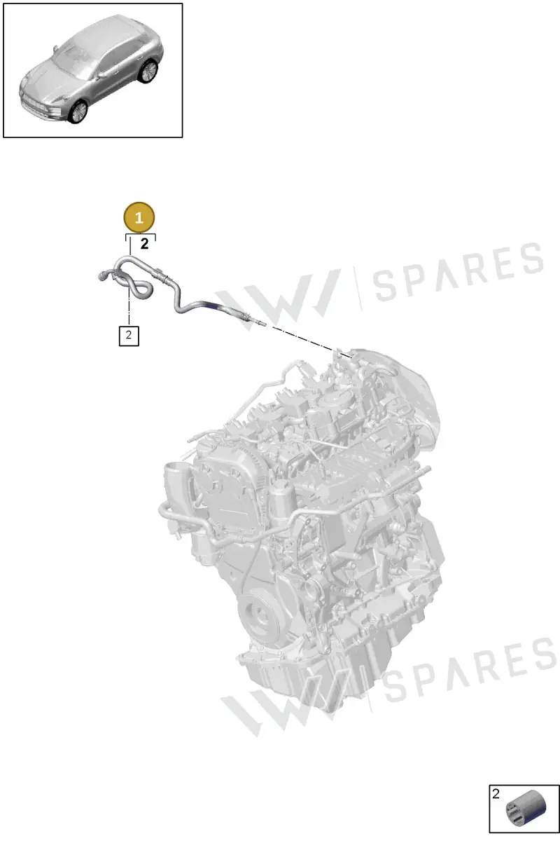 95B201214J — Porsche Macan (2018-2022) diagram p52201160, position 1