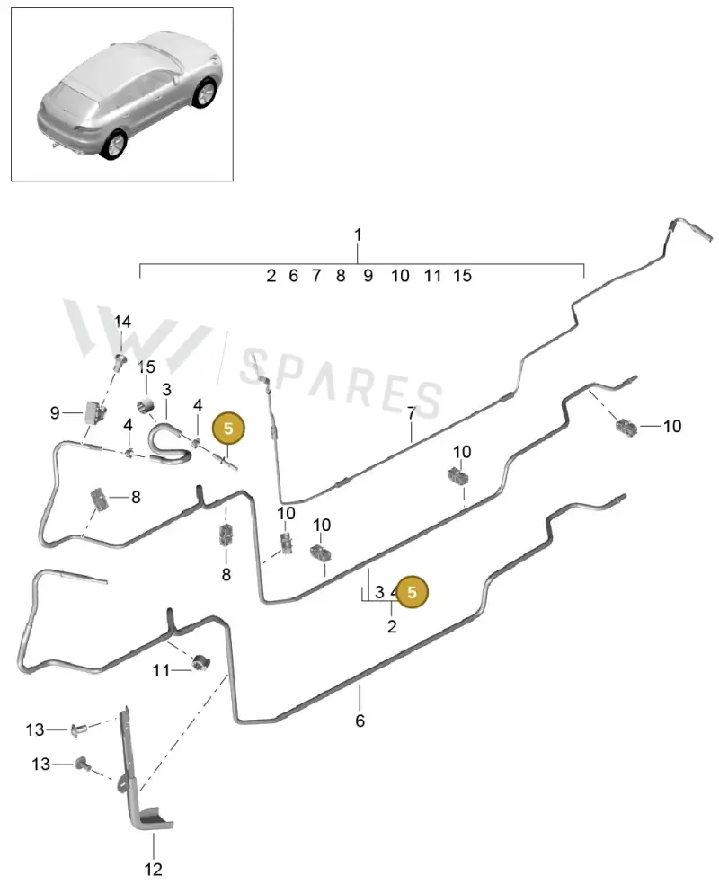 95B201583 — Porsche Macan GTS (2013-2018) diagram p44201027, position 5