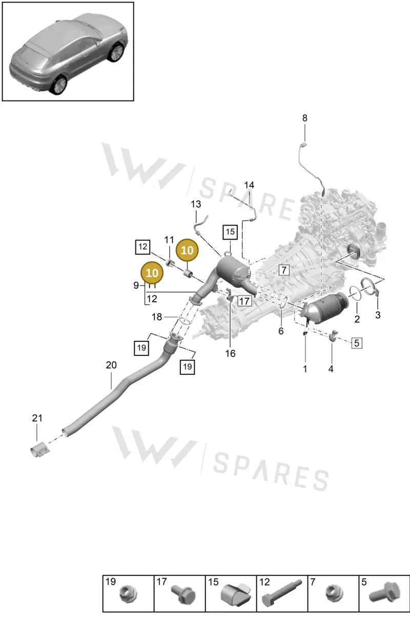 95B253653 — Porsche Macan (2018-2022) diagram p52202271, position 10