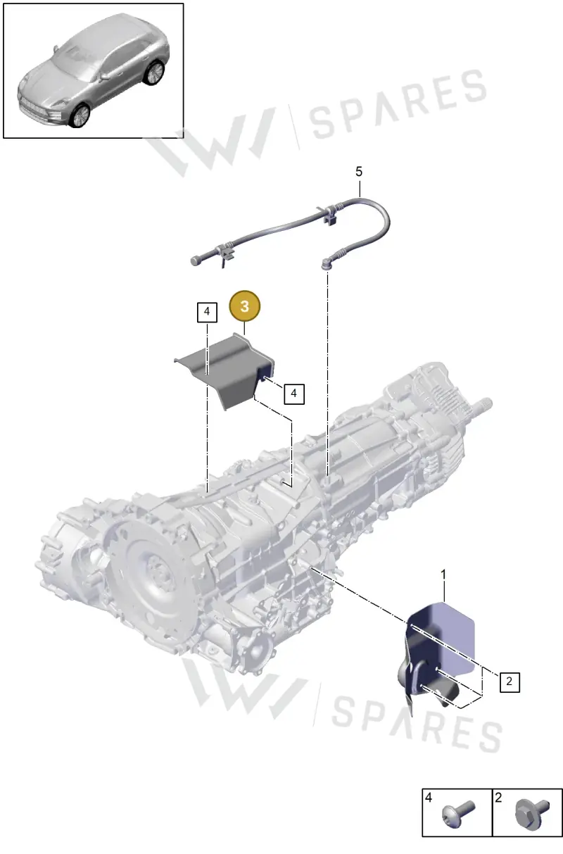 95B301328B — Porsche Macan (2018-2022) diagram p52302001, position 3