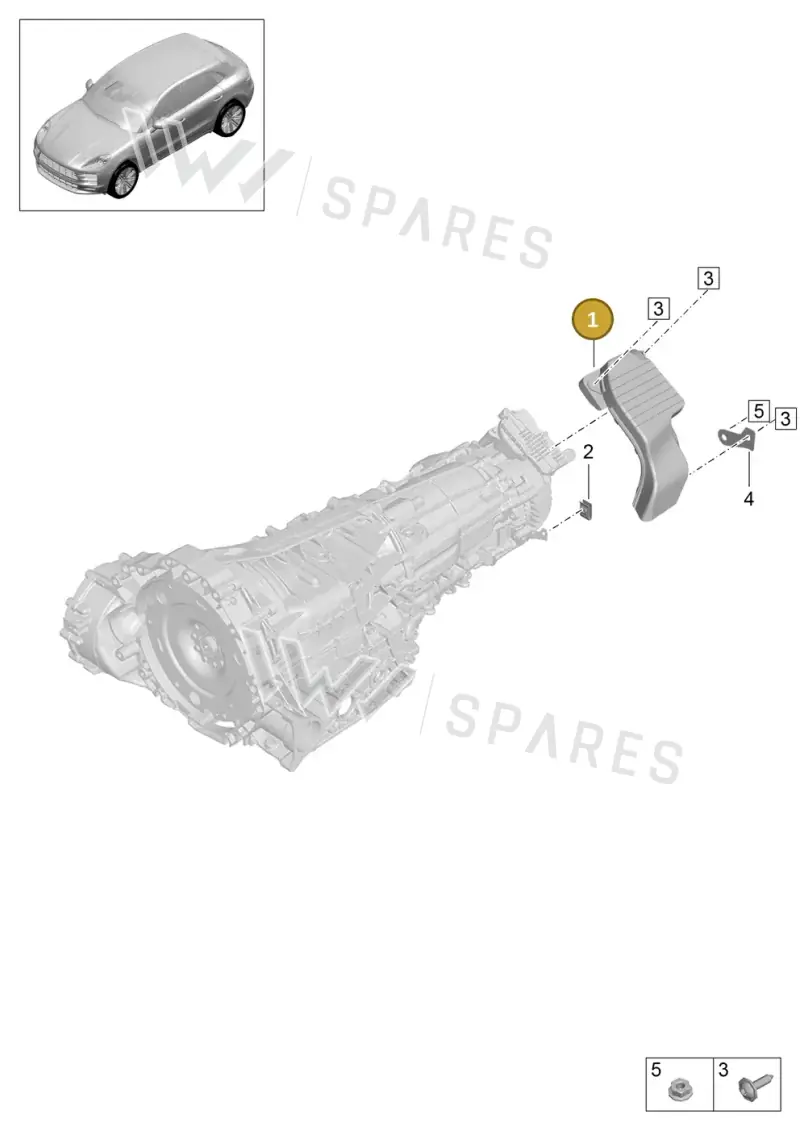 95B317017 — Porsche Macan (2018-2022) diagram p52304150, position 1