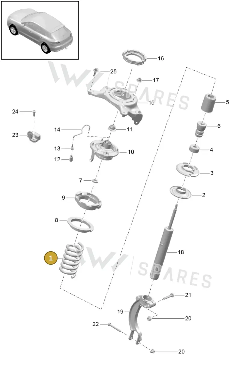 95B411105AR504 — Porsche Macan (2013-2018) diagram p44402000, position 1