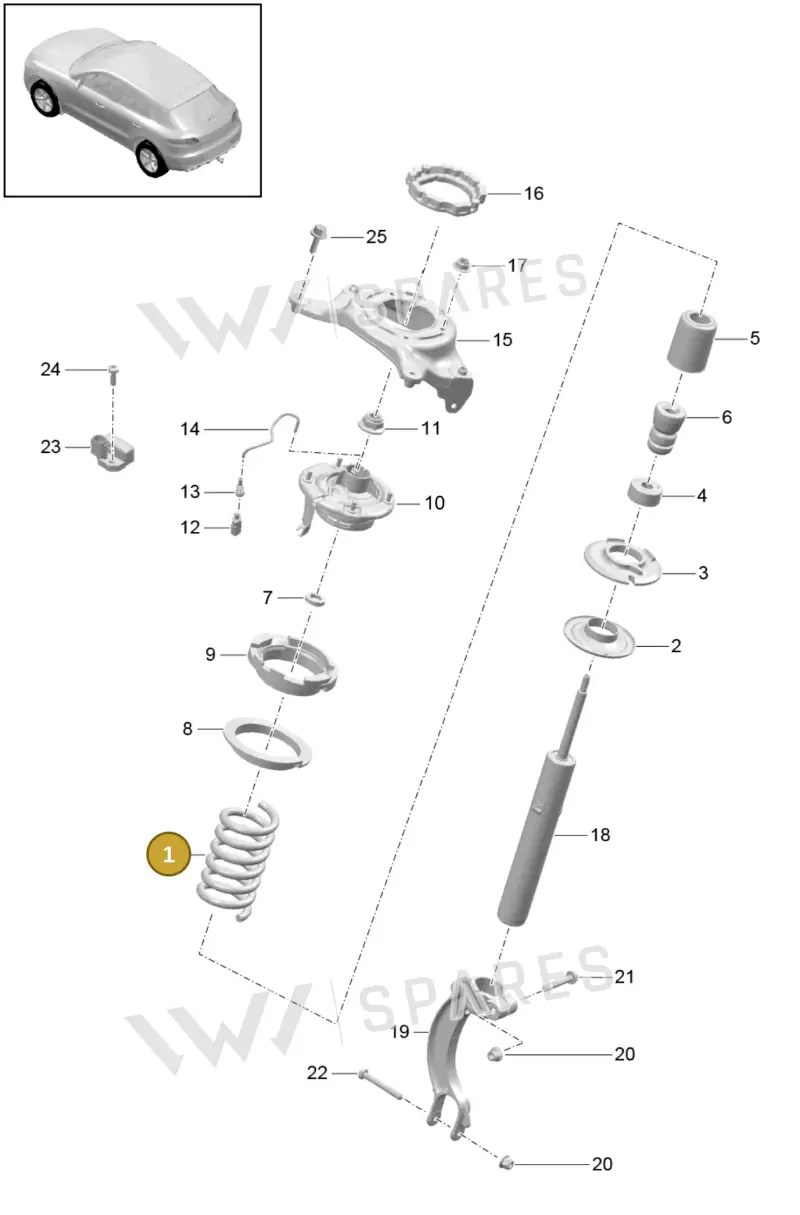 95B411105BA504 — Porsche Macan (2013-2018) diagram p44402000, position 1