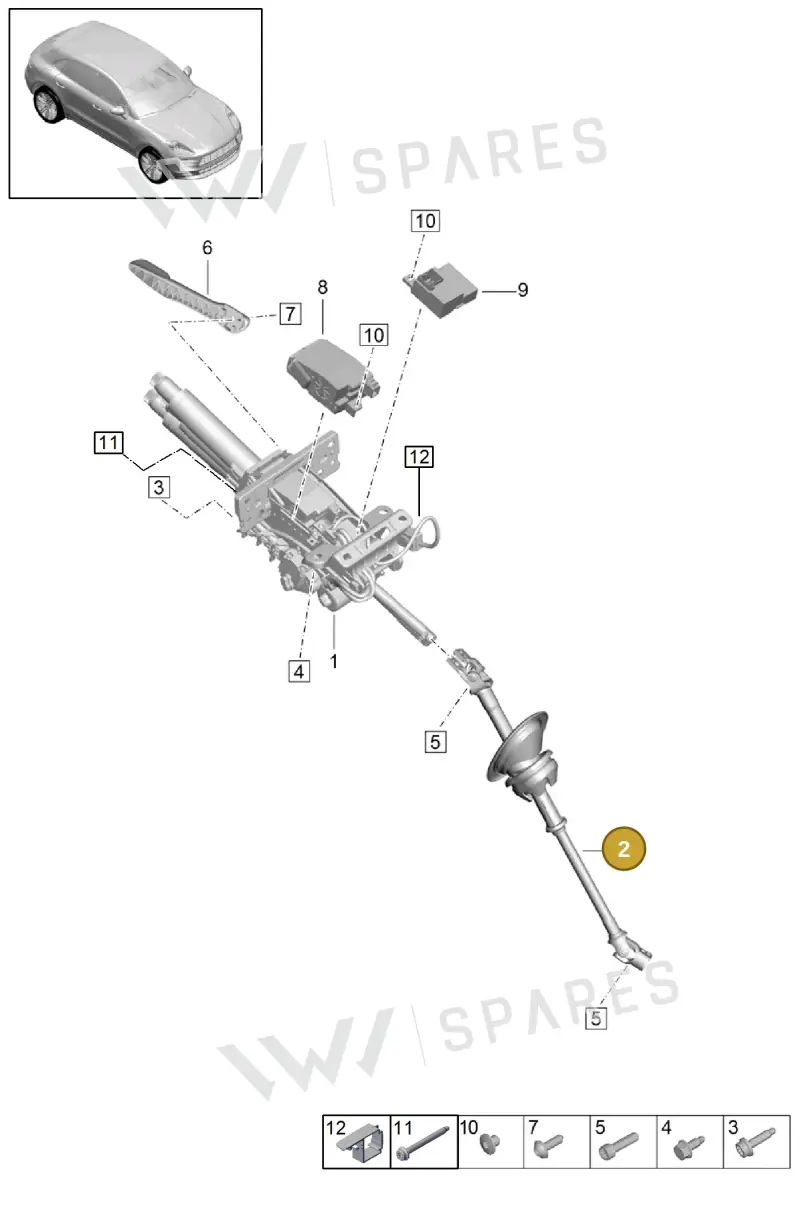 95B419753M — Porsche Macan (2018-2022) diagram p52403060, position 2