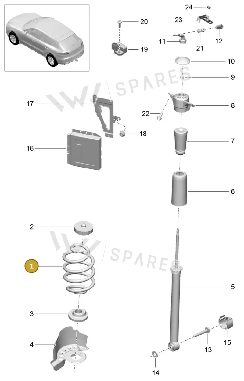95B511115AE504 — Porsche Macan (2013-2018) diagram p44502000, position 1