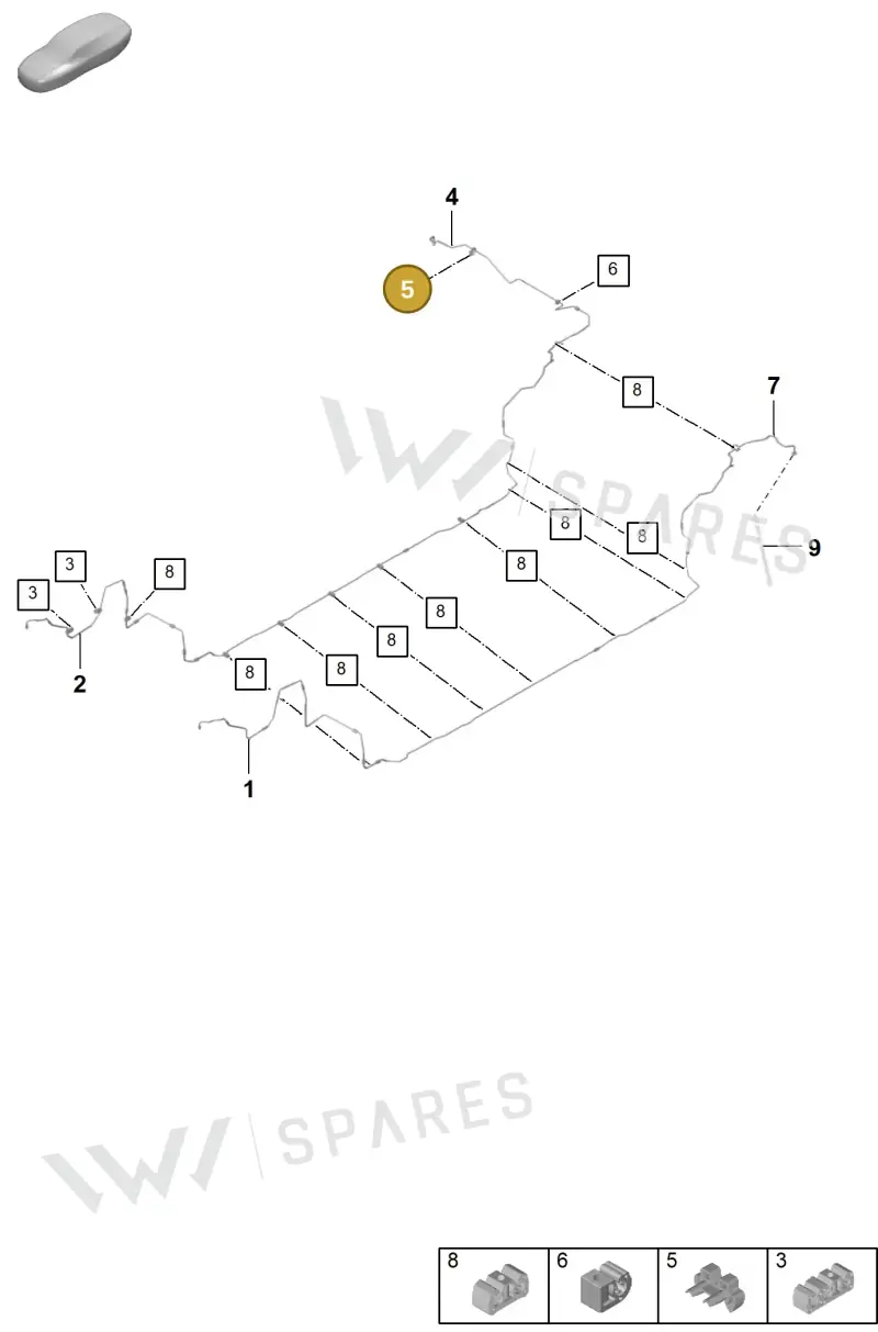 95B611797 — Porsche Panamera (2023-) diagram p62604150, position 5