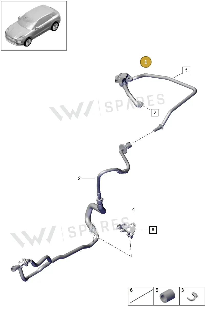 95B611931AL — Porsche Macan (2018-2022) diagram p52604050, position 1