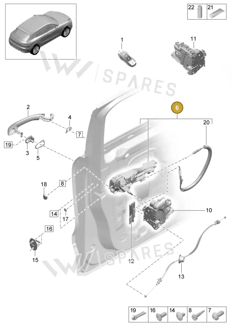 95B800375H — Porsche Macan (2018-2022) diagram p52000200, position 6