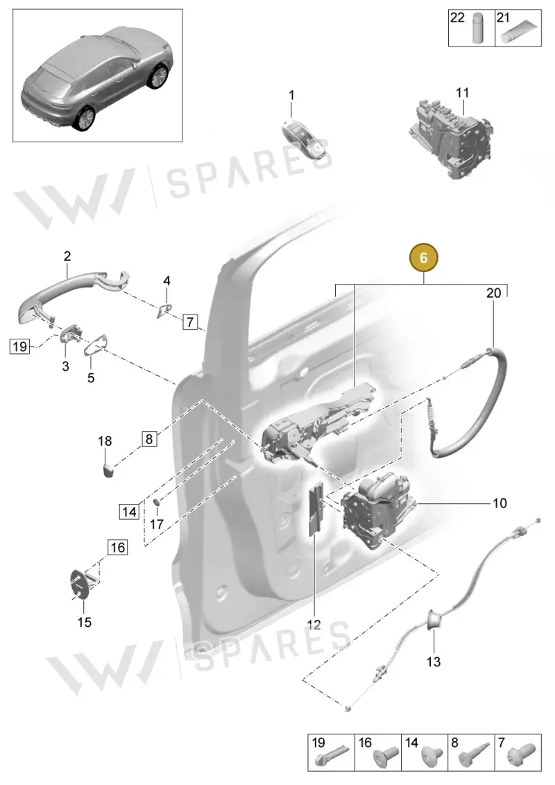 95B800375L — Porsche Macan R4 TFSI (2018-) diagram p52000202, position 6