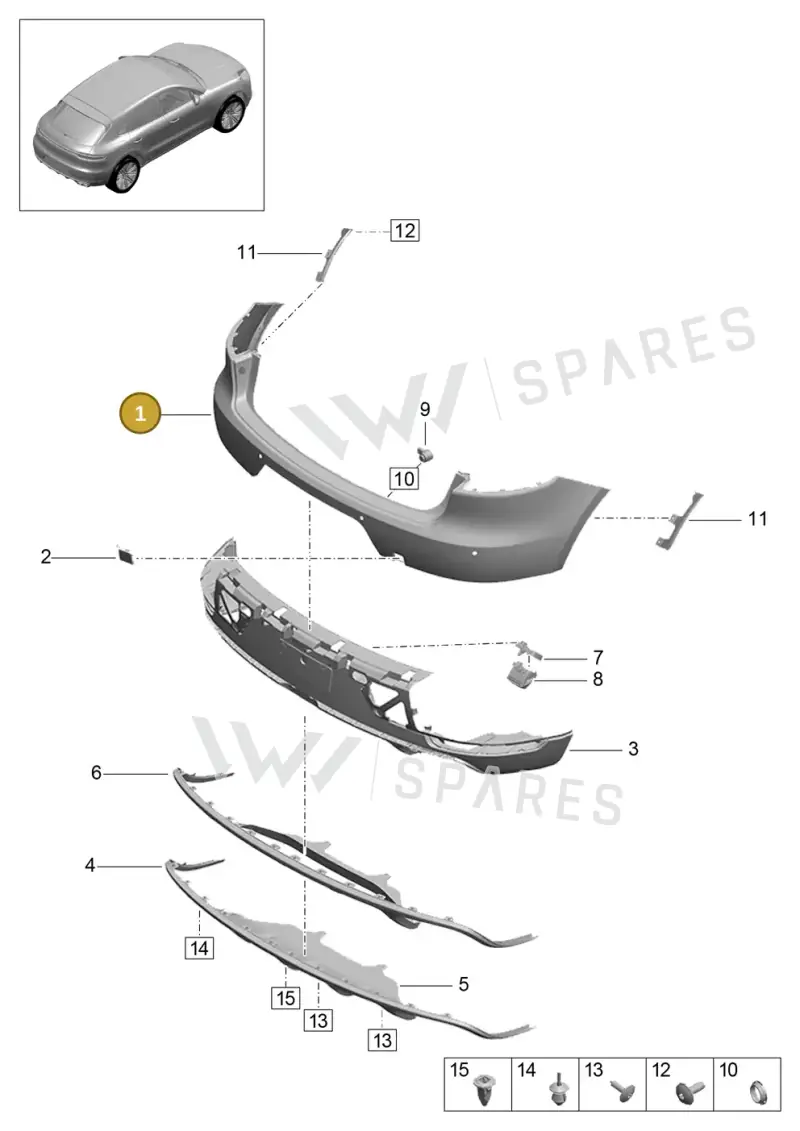 95B807417BEG2X — Porsche Macan (2018-2022) diagram p52000191, position 1