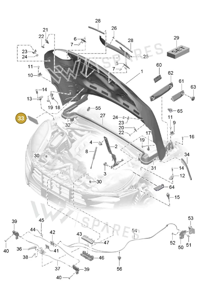 95B823739 — Porsche Macan (2013-2018) diagram p44803000, position 33