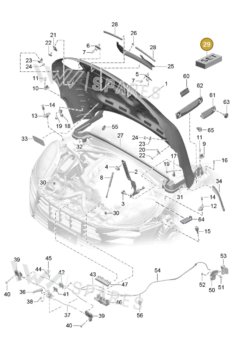95B898051 — Porsche Macan GTS (2013-2018) diagram p44803000, position 29