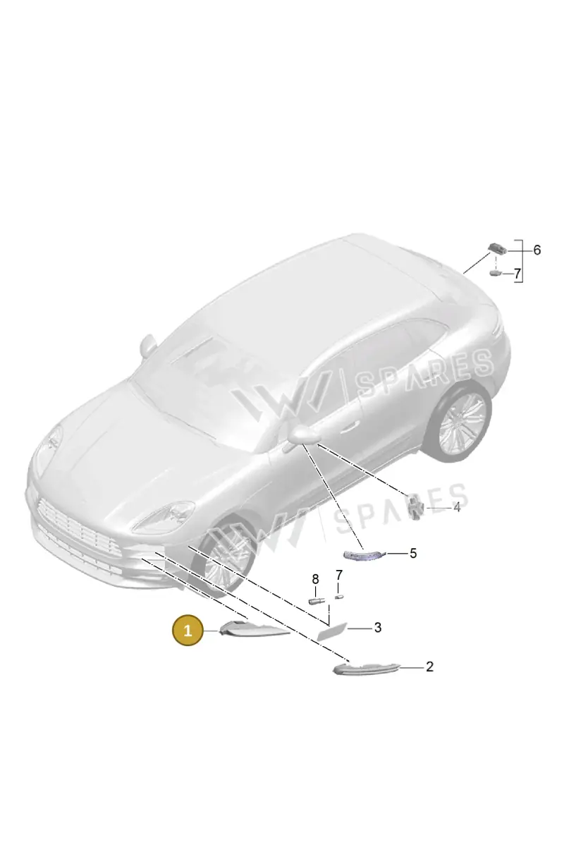 95B953082E — Porsche Macan (2018-2022) diagram p52905040, position 1