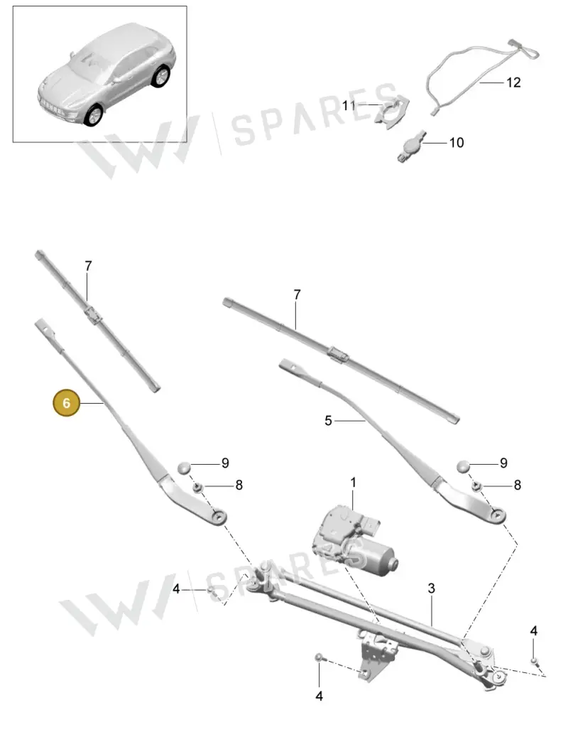 95B955408 — Porsche Macan (2013-2018) diagram p44904000, position 6