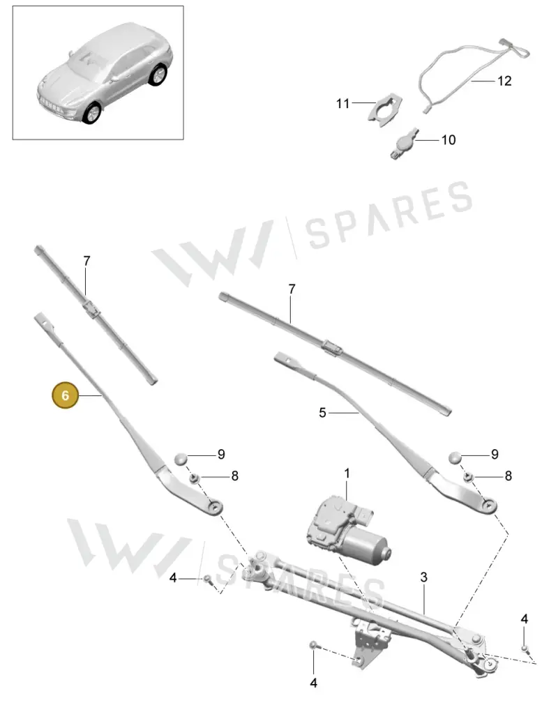 95B955408A — Porsche Macan GTS (2013-2018) diagram p44904000, position 6
