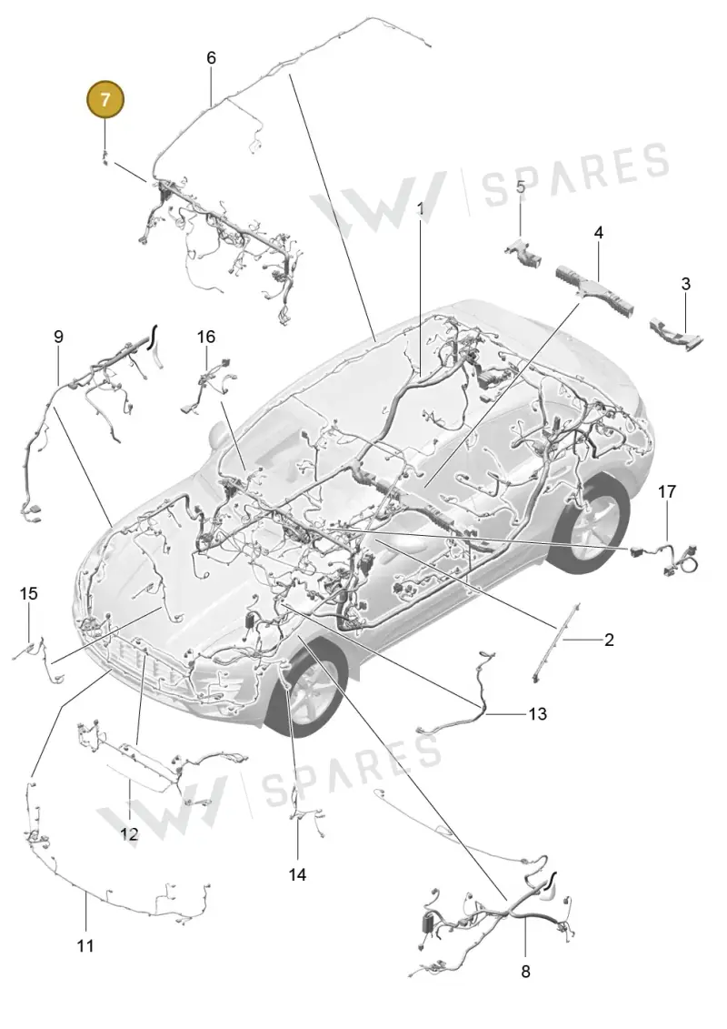 95B971865D — Porsche Macan (2013-2018) diagram p44902010, position 7
