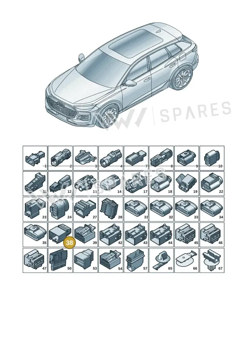 95B972728 — Audi Q6 e-tron (2023-2025) diagram f5s971820, position 38