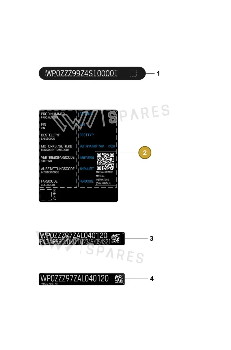 95C010009A — Porsche Macan (2024-2024) diagram p61003100, position 2