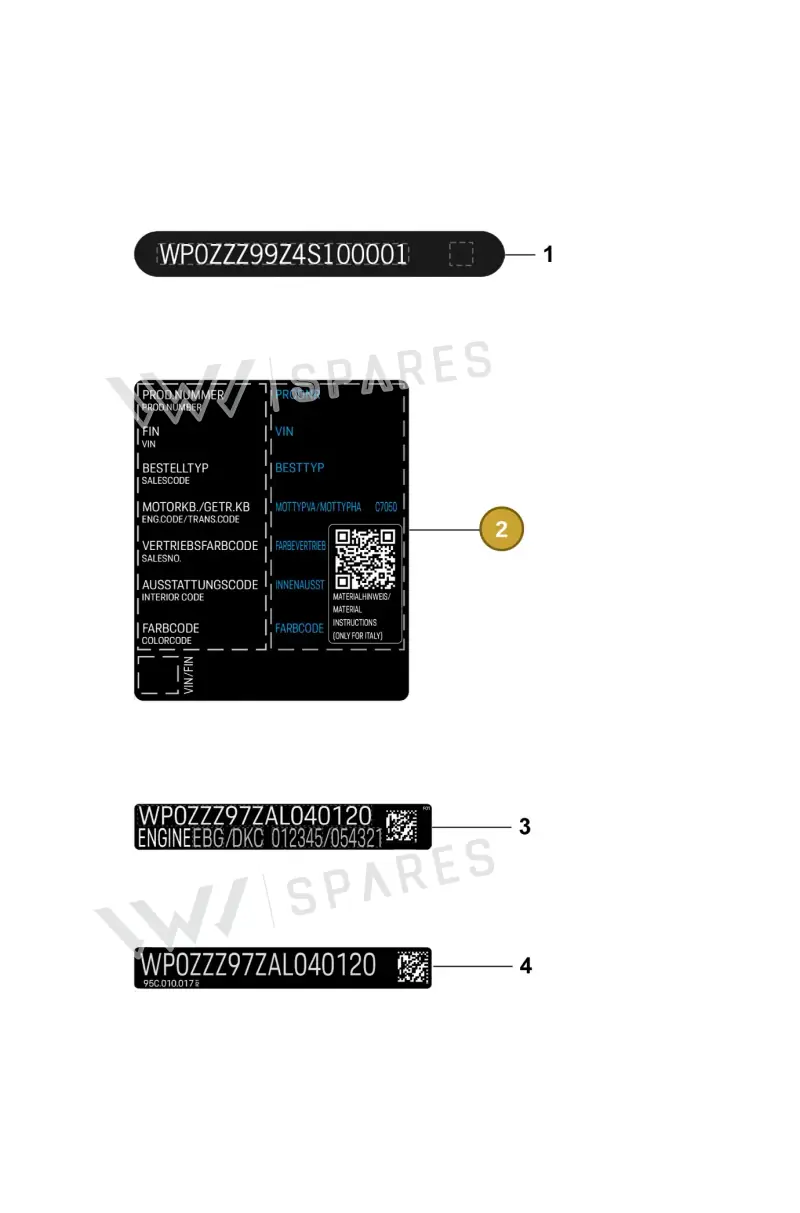 95C010009 — Porsche Macan (2024-2024) diagram p61003100, position 2